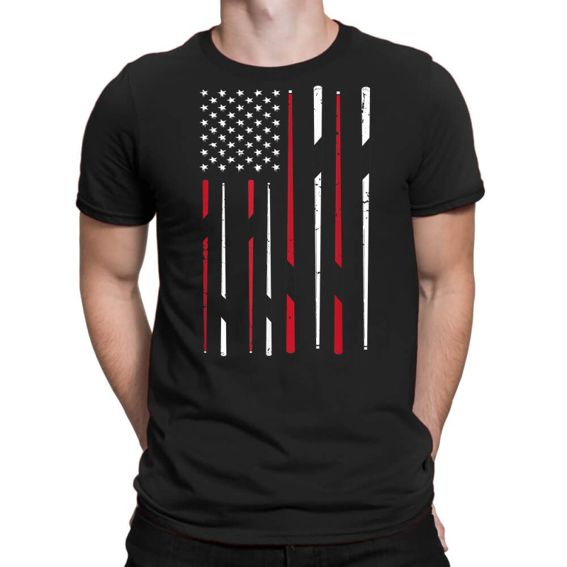 Billiards Usa Flag Snooker Cue Billiards Gift Snooker T Shirt T-shirt | Artistshot