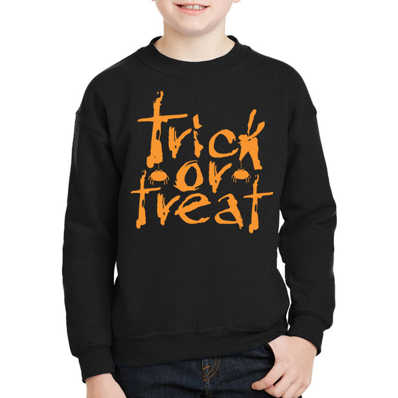 Halloween T  Shirt Trick Or Treat. Classic Halloween Costume Design. T Youth Sweatshirt | Artistshot