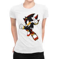 Super Black Hedgehog Ladies Fitted T-shirt | Artistshot