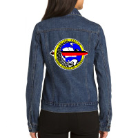 Naval Submarine School Pullover Hoodie Ladies Denim Jacket | Artistshot