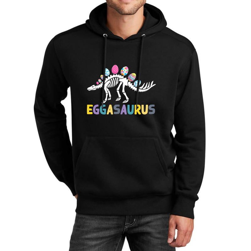 Eggasaurus Stegosaurus Easter Egg Dinosaur Funny Easter Unisex Hoodie | Artistshot