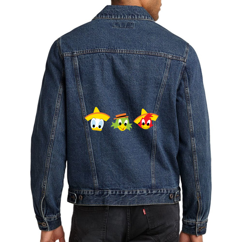 The Three Caballeros Men Denim Jacket by usermomm1e | Artistshot