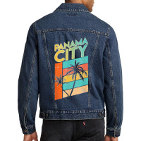 Panama City Beach Tshirt Family Vacation Florida Men Denim Jacket | Artistshot