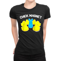 Peeps Chick Magnet With Bunny Officially Licensed Raglan Baseball Tee Ladies Fitted T-shirt | Artistshot