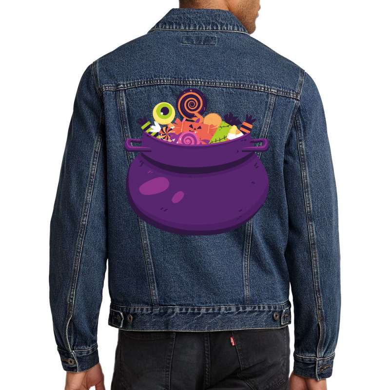 Candy Corn T  Shirt Spell Candy T  Shirt Men Denim Jacket by jortiz790 | Artistshot