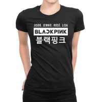 Blck Pink Hangel Ladies Fitted T-shirt | Artistshot