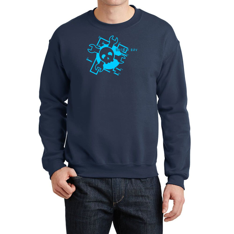 Hack A Day Crewneck Sweatshirt by TheSamsat | Artistshot