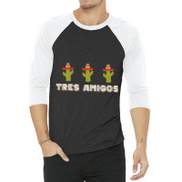 Music Vintage Caballeros Day Gift 3/4 Sleeve Shirt | Artistshot