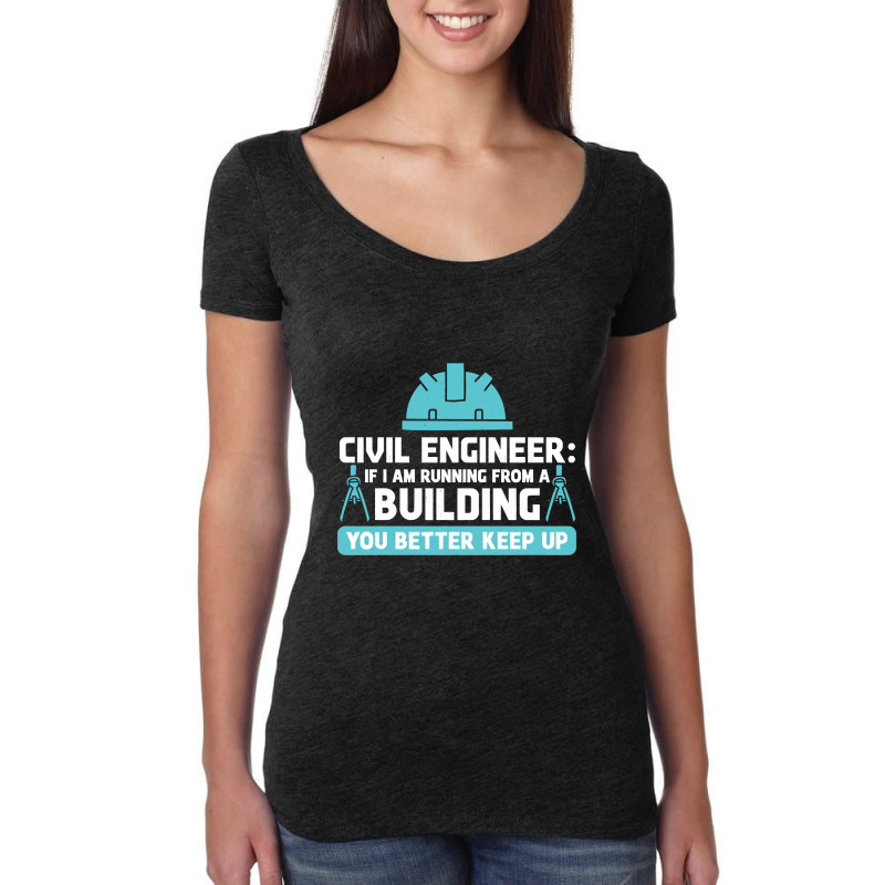 Engineer Ingeniero Civil Civil Engineering Long Sleeve T Shirt Women's Triblend Scoop T-shirt by sieuduong86 | Artistshot