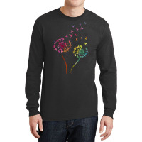 Flower Dandelion Hummingbird T  Shirt Tie Dye Dandelion Hummingbird Fl Long Sleeve Shirts | Artistshot