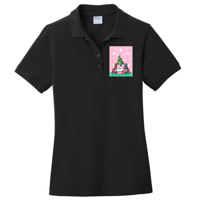 Gnomes Strawberry Milk Shake Carton Japanese Kawaii Anime Ladies Polo Shirt by MarquesDesign | Artistshot