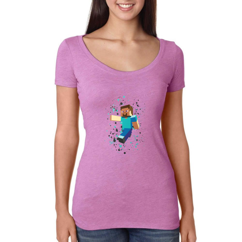 Mine Character Women's Triblend Scoop T-shirt by Wayne-Shop | Artistshot