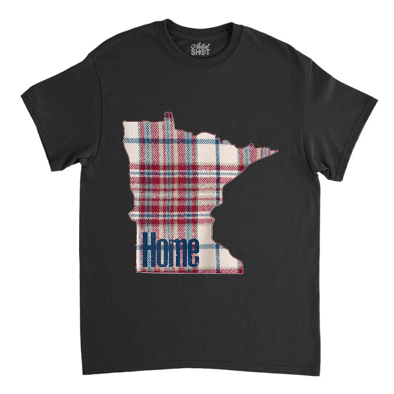 State Of Minnesota Plaid Minnesota Is Home Raglan Baseball Tee Classic T-shirt | Artistshot