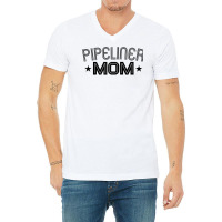 Mom Family Pipeliner Welder Welding Pipeline Raglan Baseball Tee V-neck Tee | Artistshot