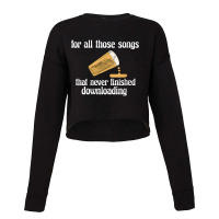 Womens Funny 90s Kid Music Born In The 90s Beer Pour One Out Joke Gift Cropped Sweater | Artistshot