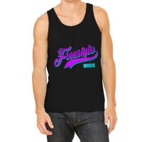 Womens Freestyle Music Retro Script Lettering Love The 80s Gifts Men Tank Top | Artistshot