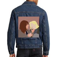 Happiest Holiday Friends Men Denim Jacket | Artistshot