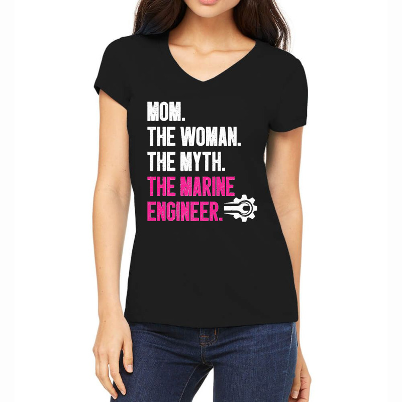 Maritime Engineering Marine Engineering Marine Engineer Premium Women's V-Neck T-Shirt by EaglesonBonnie | Artistshot