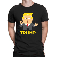 President Trump Pixel Character T-shirt | Artistshot