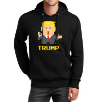 President Trump Pixel Character Unisex Hoodie | Artistshot