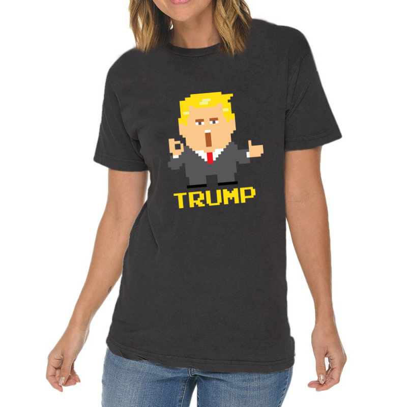 President Trump Pixel Character Vintage T-shirt | Artistshot