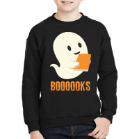 Halloween Booooks T  Shirt Booooks. Funny Books Reader Halloween Costu Youth Sweatshirt | Artistshot