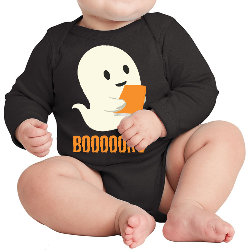 Halloween Booooks T  Shirt Booooks. Funny Books Reader Halloween Costu Long Sleeve Baby Bodysuit | Artistshot