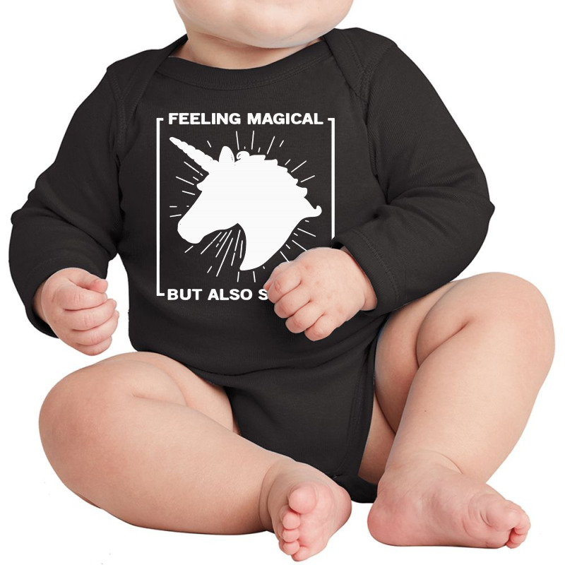 Feeling Magical Long Sleeve Baby Bodysuit by BLQS Apparel | Artistshot