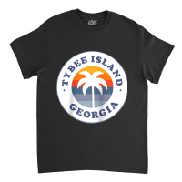 Tybee Island Georgia Ga Palm Tree Beach Vacation Souvenirs Raglan Base Classic T-shirt | Artistshot