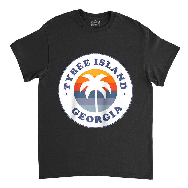 Tybee Island Georgia Ga Palm Tree Beach Vacation Souvenirs Raglan Base Classic T-shirt by WirtzRichard | Artistshot