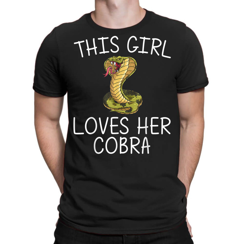 Cool Cobra Art For Girls Kids King Cobra Snake Lover Reptile T Shirt T-shirt | Artistshot