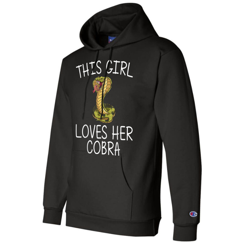 Cool Cobra Art For Girls Kids King Cobra Snake Lover Reptile T Shirt Champion Hoodie | Artistshot