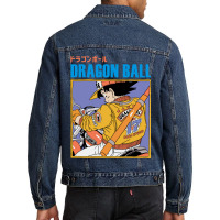 Goku Riding A Motocycle Men Denim Jacket | Artistshot