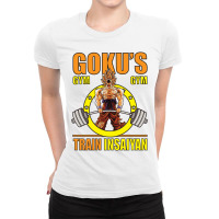 Gokus Gym Train Insaiyan Ladies Fitted T-shirt | Artistshot