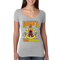 Gokus Gym Train Insaiyan Women's Triblend Scoop T-shirt | Artistshot