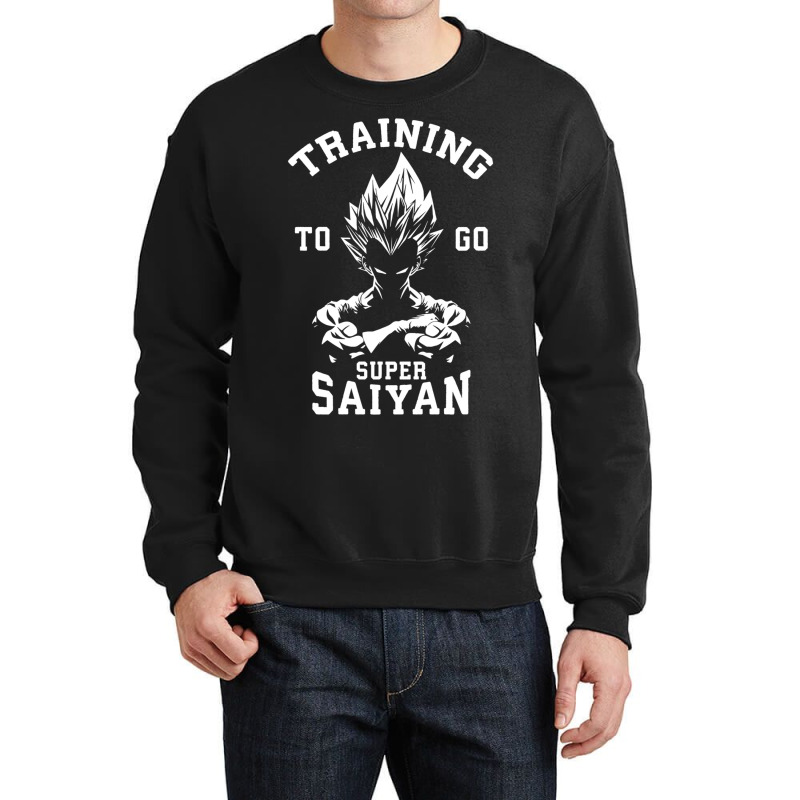 Training To Go Super Saiyan Crewneck Sweatshirt by Ha Thu | Artistshot