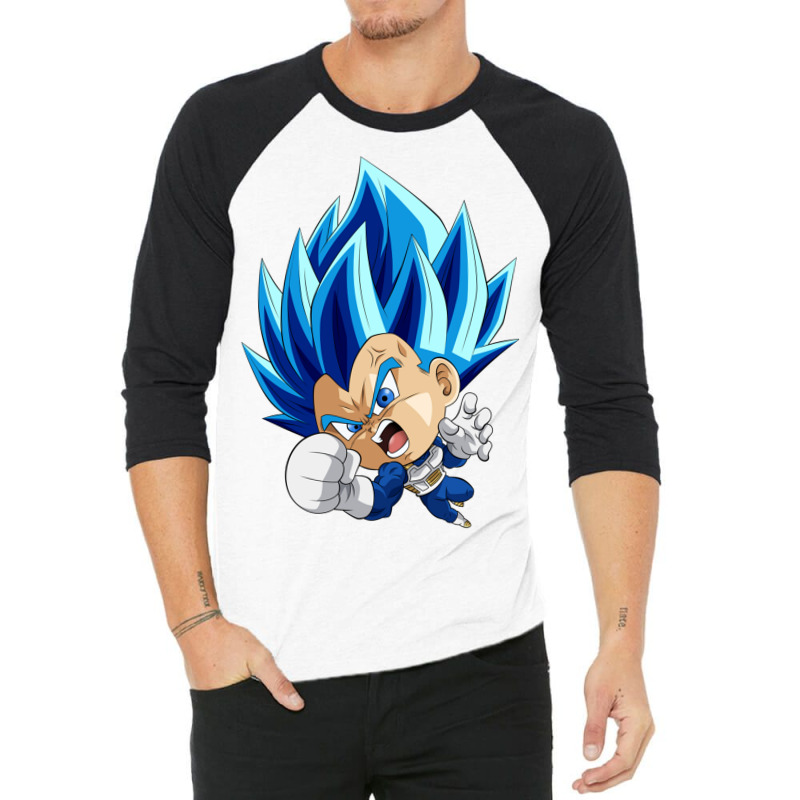 Vegeta Super Blue Evolution 3/4 Sleeve Shirt by Ha Thu | Artistshot