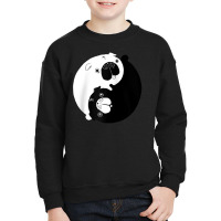 Cute Yin Yang Pugs Oriental Dog And Animal Lovers' Puppy Raglan Baseba Youth Sweatshirt | Artistshot