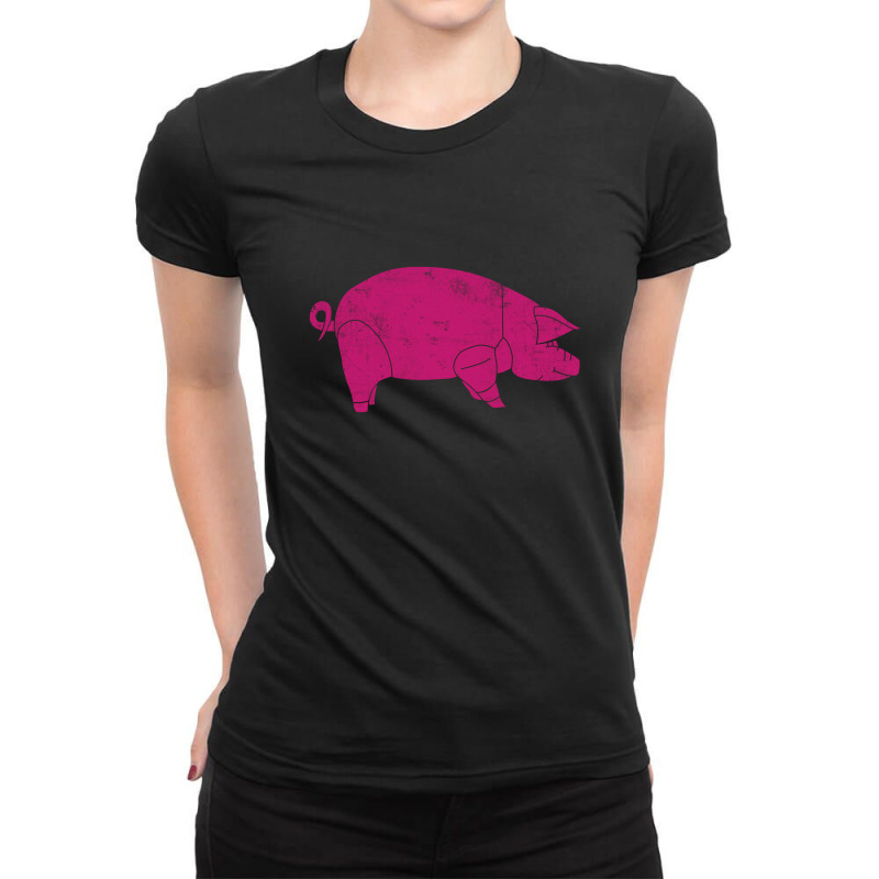 Animals Piggy Ladies Fitted T-Shirt by ersorgar | Artistshot