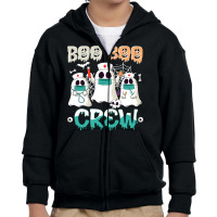 Boo Boo Crew Nurse Halloween Ghost Costume Matching T Shirt Copy Youth Zipper Hoodie | Artistshot