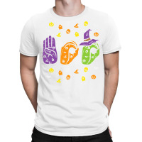 Boo Hands American Sign Language Pride Asl Halloween T Shirt T-shirt | Artistshot