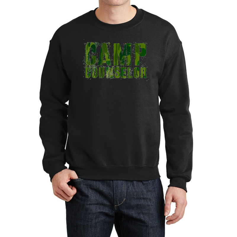 Camo Camp Counselor Summer Teacher Instructor Coach 2022 Crewneck Sweatshirt | Artistshot