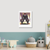 Monkey Ready To Fight Using 2 Guns Portrait Canvas Print | Artistshot