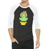 Cowboy Cactus 3/4 Sleeve Shirt | Artistshot