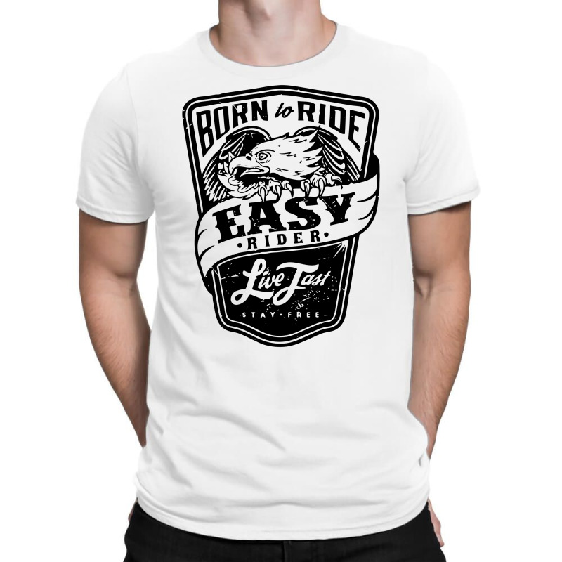 Custom Easy Rider T-shirt By Ditreamx - Artistshot
