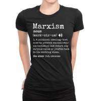 Democratic Socialism Rad Karl Marx Funny Marxism Definition T Shirt Ladies Fitted T-shirt | Artistshot