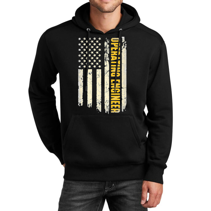 Operating Engineer Usa Flag Patriotic Operating Engineering Premium Unisex Hoodie | Artistshot