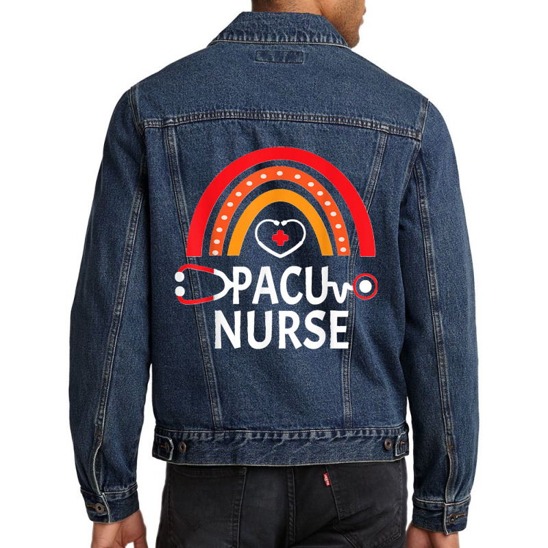 Pacu Anesthesia Registered Nurse Hospital Rn Men Denim Jacket | Artistshot