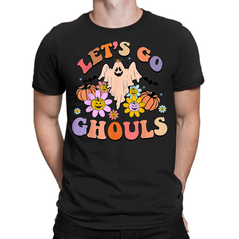 Groovy Let's Go Ghouls Floral Ghost Hippie Halloween Costume Character T-shirt | Artistshot