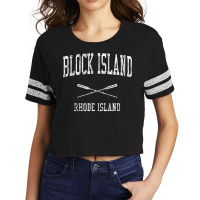 Block Island Rhode Island Ri Vintage Nautical Sports Design Scorecard Crop Tee | Artistshot